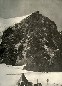 12月17日在1908年和1909年在前哨岩下的费拉尔冰川上扎营 作者 不明