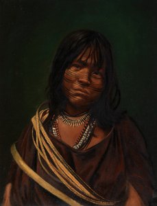 印第安人营地，约1890-1892年。 作者 不明