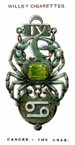 巨蟹座，螃蟹，1923年 作者 不明