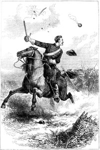 诺斯罗普上尉领导美国内战在田纳西州诺克斯维尔的袭击，1863年1880年 作者 不明