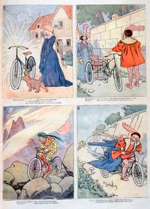 浮士德传说中的漫画，1894年 作者 不明