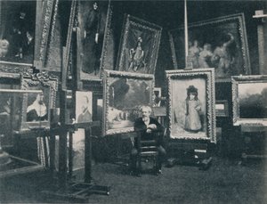 卡罗勒斯·杜兰（Carolus Duran）在他的工作室，大约1897年 作者 不明