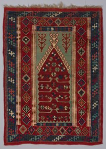 地毯Kilim，19世纪末-20世纪初。 作者 不明