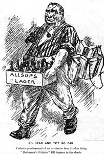 载于船板上的漫画《彗星》，士兵RMS卡隆尼亚，1916-1917年 作者 不明