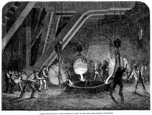 1851年在沃灵顿的Bank Quay铸造厂铸造不列颠新闻社的圆筒 作者 不明