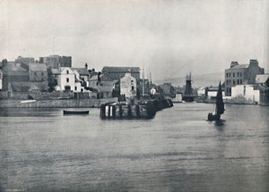 卡斯尔敦-从码头看Rushen城堡，1895年 作者 不明