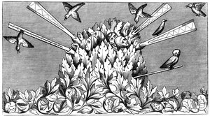 捉鸟，14世纪，1849年 作者 不明