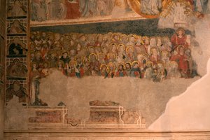 大教堂 (Catedral de Santa María)。 回廊。 小教堂（圣布拉斯）。 壁画。 作者 不明