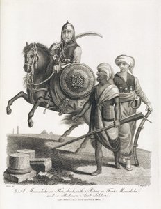 1804 年，马穆鲁克骑兵和马穆鲁克和贝都因步兵的士兵 作者 不明