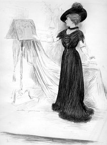 塞西尔·索雷尔（Cecile Sorel），法国女演员，1909年 作者 不明