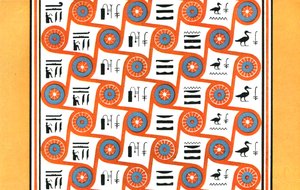 1928年，埃及底比斯，库尔内特·穆莱（Hurnet Murai）休伊墓中的天花板画。 作者 不明