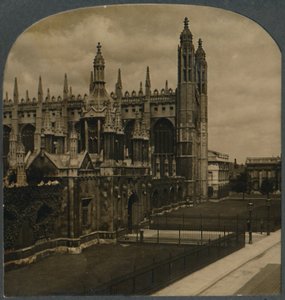 著名的国王学院哥特式礼拜堂，英国剑桥，建于1910年。 作者 不明