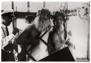 1930年，1933年，格拉夫·齐柏林飞艇上庆祝赤道穿越的仪式 作者 不明