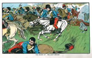 1854年10月25日，克里米亚战争，巴拉克拉瓦轻旅负责人，20世纪初 作者 不明