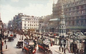 查林·克罗斯和斯特兰德，伦敦，c1910。 作者 不明