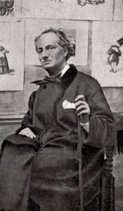 法国诗人和艺术评论家查尔斯·鲍德莱尔（Charles Baudelaire），1857年 作者 不明