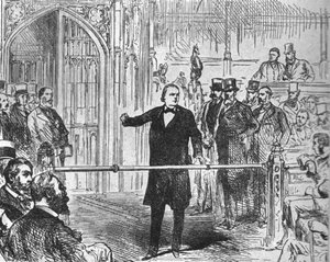 查尔斯·布拉德洛（Charles Bradlaugh）...主张效忠盟约的权利...，1880，1901。 作者 不明