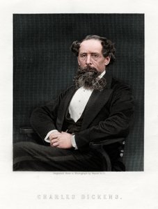 查尔斯·狄更斯（Charles Dickens），英国小说家和新闻工作者，1876年。 作者 不明