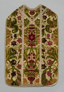 Chasuble，c 1600-1700。 作者 不明