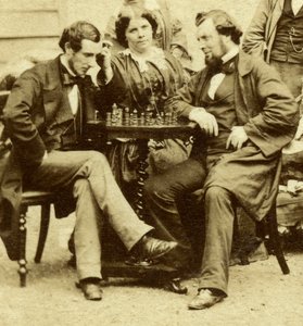 国际象棋和纸牌，c1850s 作者 不明