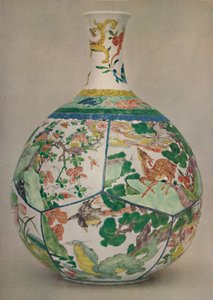 珐琅粉彩Verte中国瓷瓶。康（Kang His），1662-1722年，1928年 作者 不明