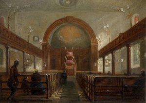 基督教堂新街，1840-1860。 作者 不明