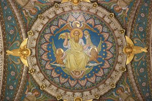 Christ in Majesty and Tetramorph. Basilica of Notre-Dame de Fourviere. Lyon 作者 不明