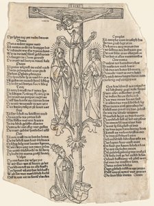 十字架上的基督与教皇皮乌斯二世，约1475年。 作者 不明