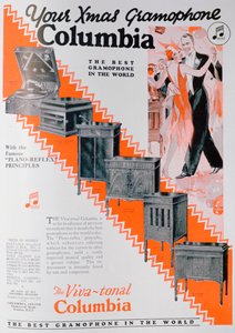 1929年，哥伦比亚留声机的圣诞节广告 作者 不明