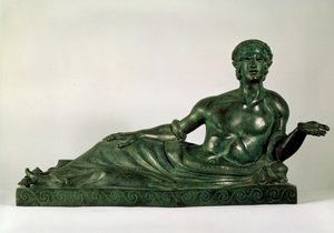 公元前4世纪初，呈斜躺式青年伊特里亚（Etruria）形式的 作者 不明