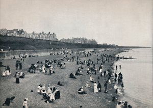 滨海克拉克顿-沙滩上，1895年 作者 不明