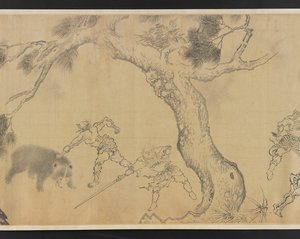 清理山林，15世纪。 作者 不明