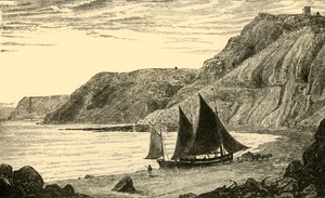 惠特比附近的悬崖，1898年。 作者 不明