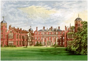 肯特的Cobham Hall，达恩利伯爵的故居，大约1880年 作者 不明