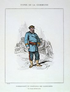 巴黎公社路障指挥官和工程师，1871年。 作者 不明