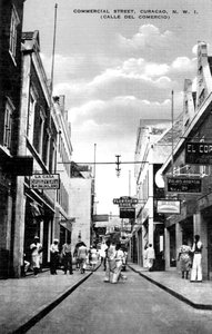 商业街，库拉索岛，荷属安的列斯，c1900年代 作者 不明