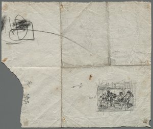 拉斐尔（Raphael）和其他画家的构图草图，c。 1800。 作者 不明