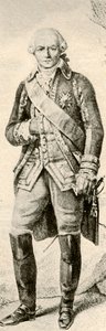 罗尚博夫人（Comte de Rochambeau），展示法国军官的着装，1791年，1937年。 作者 不明