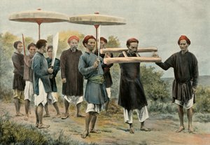 谴责走路到侵权行为，《谴责走路在惩罚》，1900年。 作者 不明