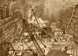 于1930年在斯旺西建造干船坞。 作者 不明