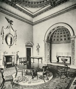 对比的内饰：William Kent摄于Palladian-The Dining Room，霍坎，诺福克，摄政 作者 不明