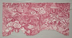 1800年代初期的铜版印刷纺织品。 作者 不明