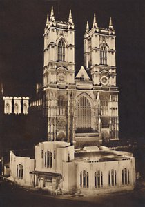 加冕灯照明-威斯敏斯特大教堂，1937年 作者 不明