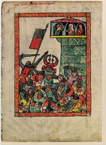 1305年至1340年间，法典马内塞伯爵（Hohenberg）的阿尔布雷希特二世 作者 不明