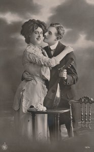 夫妇与曼陀林，c1910 作者 不明
