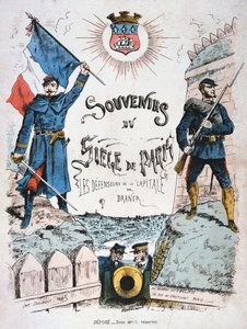 1870-1871年《巴黎围困》纪念封面 作者 不明