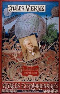 朱尔斯·凡尔纳（Jules Verne）的《从地球到月球和绕月球》的封面，c1896 作者 不明