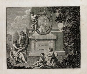 莫扎特（W.A. Mozart）的歌剧《科西恩-范-图特》（Così fan tutte）第一版声乐谱的封面，1794年。 作者 不明