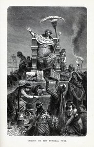 葬礼上的克罗伊索斯，1882年 作者 不明