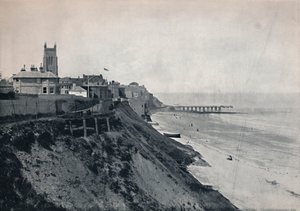 克罗默（Cromer）-在悬崖上展示教堂，1895年 作者 不明